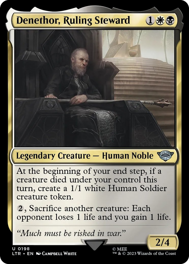 Denethor, Ruling Steward [The Lord of the Rings: Tales of Middle-Earth] MTG Single Magic: The Gathering    | Red Claw Gaming