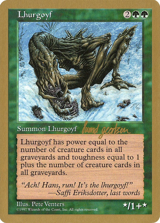 Lhurgoyf (Svend Geertsen) [World Championship Decks 1997] MTG Single Magic: The Gathering    | Red Claw Gaming