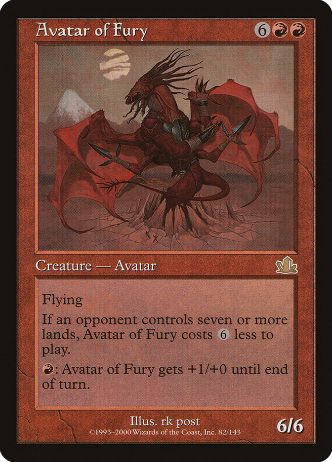 Avatar of Fury [Prophecy] MTG Single Magic: The Gathering    | Red Claw Gaming