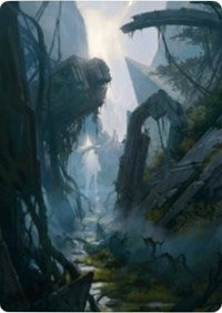 Swamp 2 Art Card [Zendikar Rising Art Series] MTG Single Magic: The Gathering    | Red Claw Gaming
