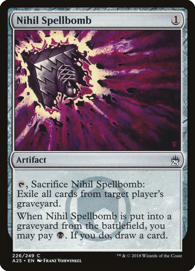 Nihil Spellbomb [Masters 25] MTG Single Magic: The Gathering    | Red Claw Gaming
