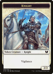Gold // Knight (005) Double-Sided Token [Commander 2015 Tokens] MTG Single Magic: The Gathering    | Red Claw Gaming