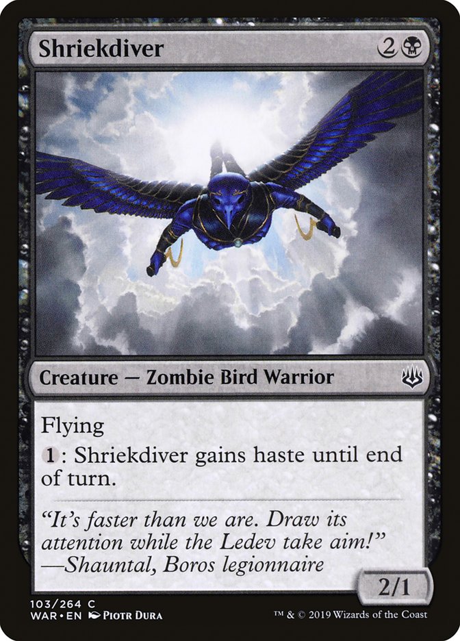 Shriekdiver [War of the Spark] MTG Single Magic: The Gathering    | Red Claw Gaming
