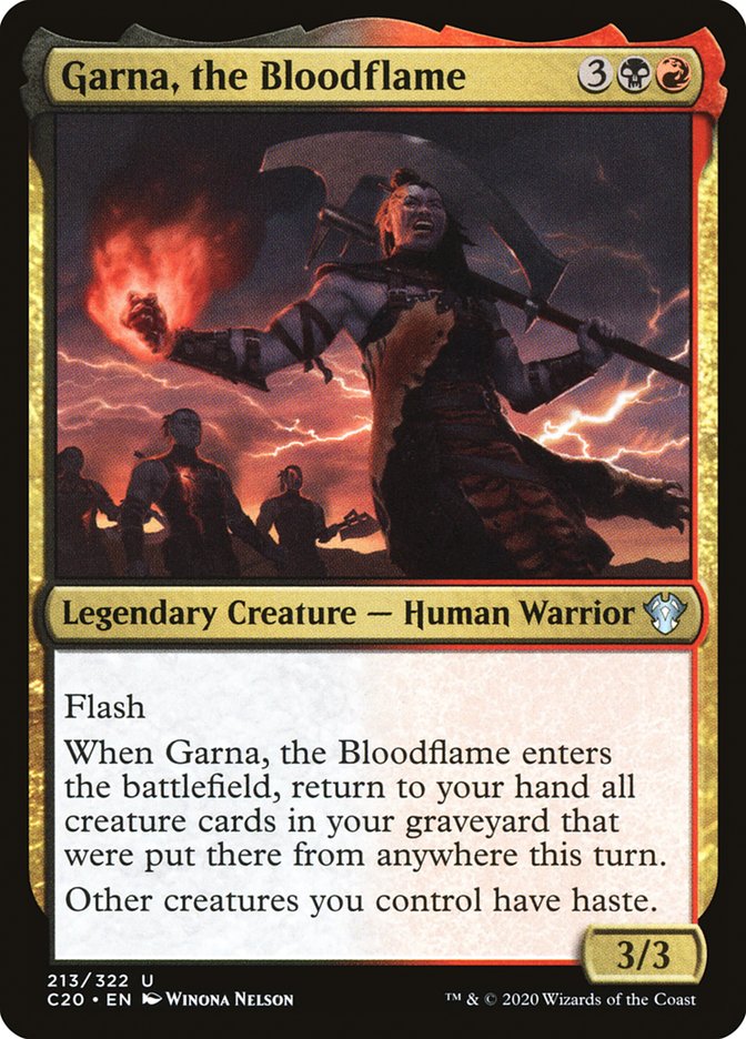 Garna, the Bloodflame [Commander 2020] MTG Single Magic: The Gathering    | Red Claw Gaming