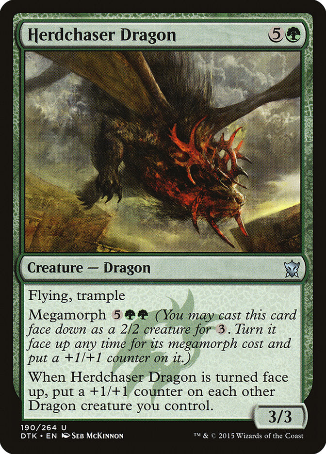 Herdchaser Dragon [Dragons of Tarkir] MTG Single Magic: The Gathering    | Red Claw Gaming