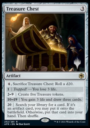 Treasure Chest (Promo Pack) [Dungeons & Dragons: Adventures in the Forgotten Realms Promos] MTG Single Magic: The Gathering    | Red Claw Gaming