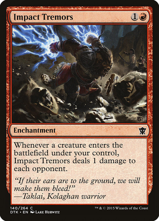 Impact Tremors [Dragons of Tarkir] MTG Single Magic: The Gathering    | Red Claw Gaming