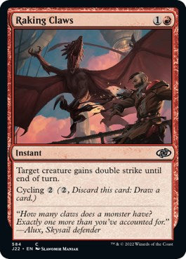 Raking Claws [Jumpstart 2022] MTG Single Magic: The Gathering    | Red Claw Gaming