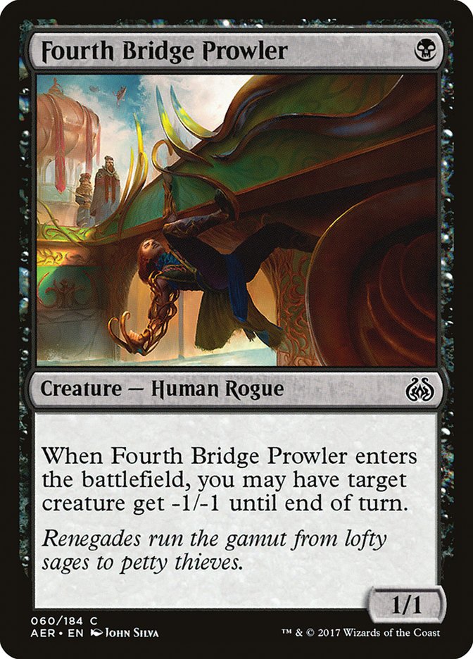 Fourth Bridge Prowler [Aether Revolt] MTG Single Magic: The Gathering    | Red Claw Gaming