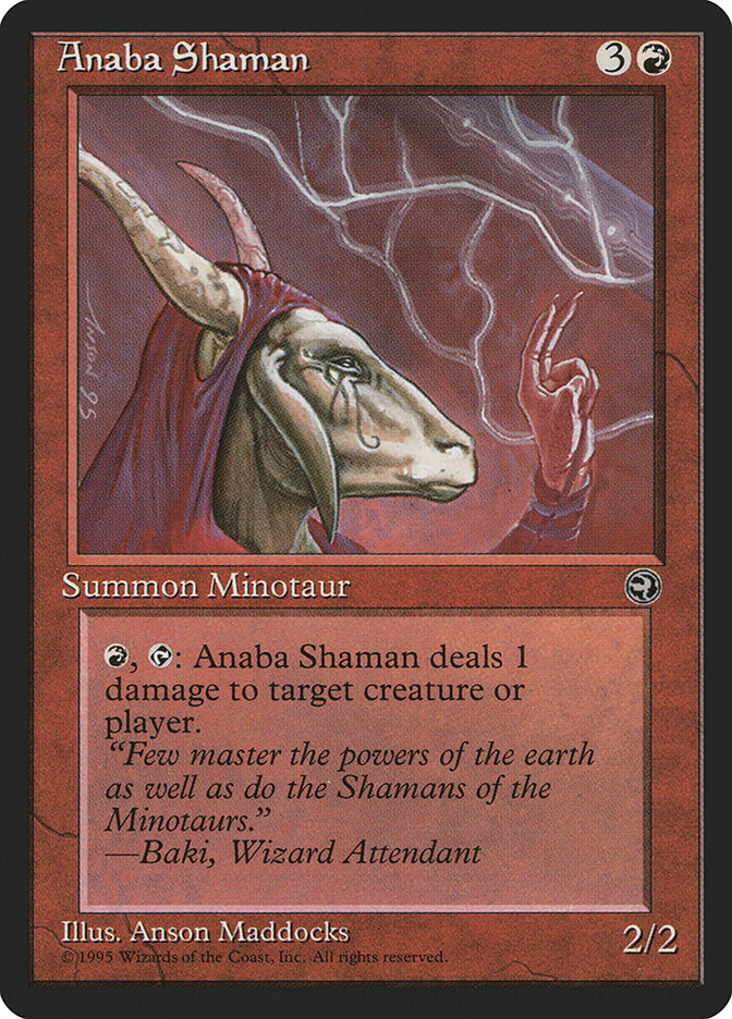 Anaba Shaman (Baki Flavor Text) [Homelands] MTG Single Magic: The Gathering    | Red Claw Gaming