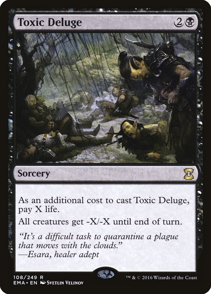 Toxic Deluge [Eternal Masters] MTG Single Magic: The Gathering    | Red Claw Gaming