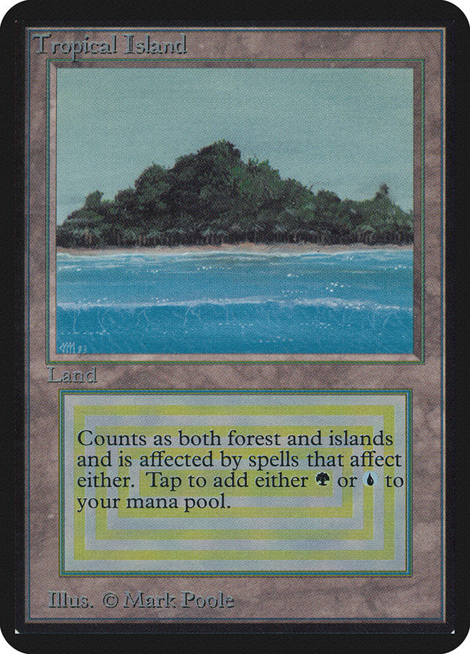 Tropical Island [Alpha Edition] MTG Single Magic: The Gathering    | Red Claw Gaming