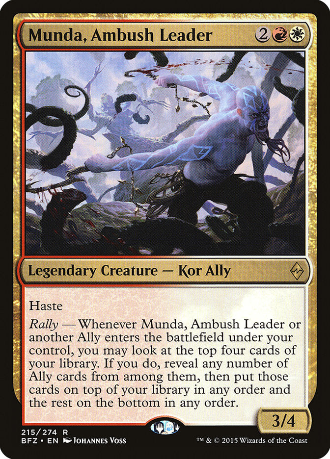 Munda, Ambush Leader [Battle for Zendikar] MTG Single Magic: The Gathering    | Red Claw Gaming