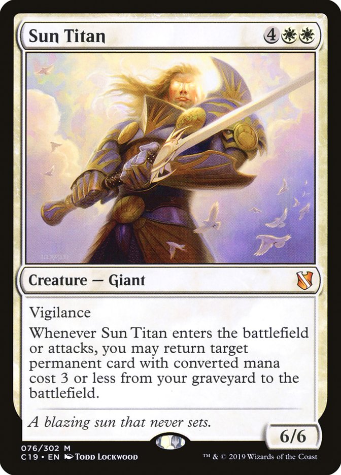 Sun Titan [Commander 2019] MTG Single Magic: The Gathering    | Red Claw Gaming