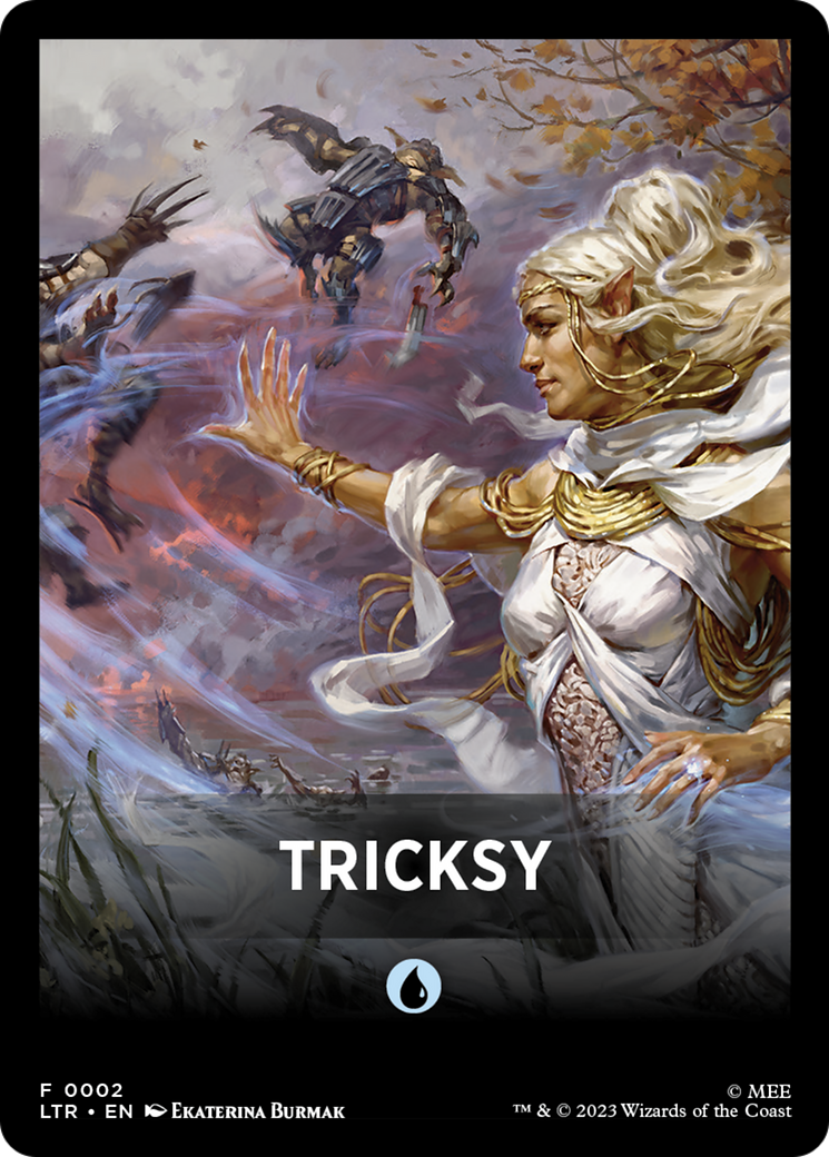 Tricksy Theme Card [The Lord of the Rings: Tales of Middle-Earth Tokens] MTG Single Magic: The Gathering    | Red Claw Gaming