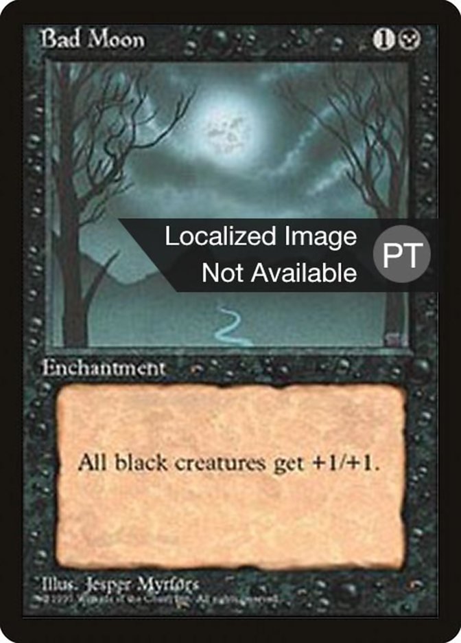 Bad Moon [Fourth Edition (Foreign Black Border)] MTG Single Magic: The Gathering    | Red Claw Gaming