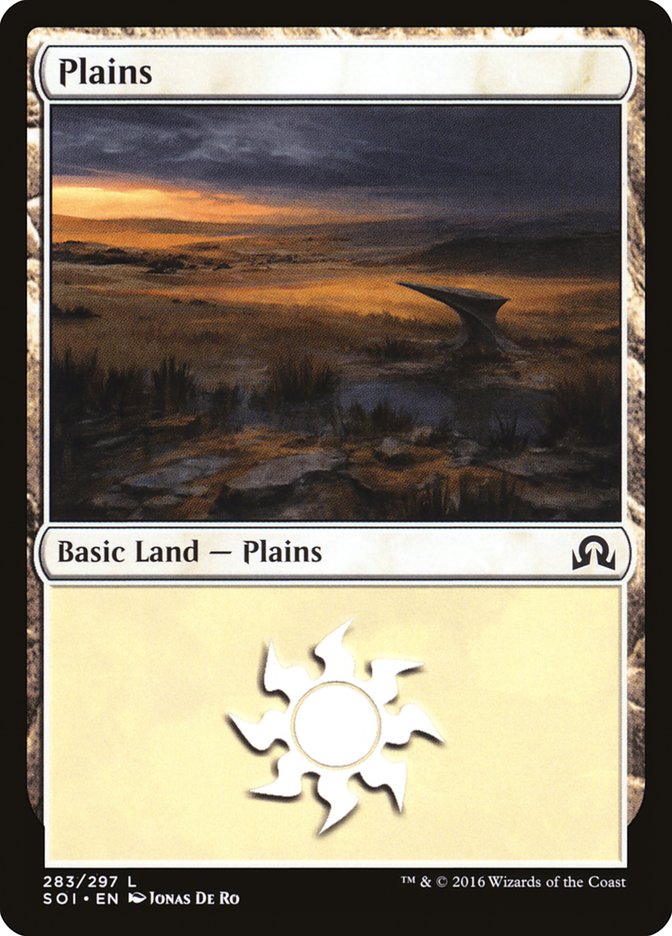 Plains (283) [Shadows over Innistrad] MTG Single Magic: The Gathering    | Red Claw Gaming
