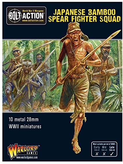 Japanese Bamboo Spear Fighter squad Imperial Japan Warlord Games    | Red Claw Gaming