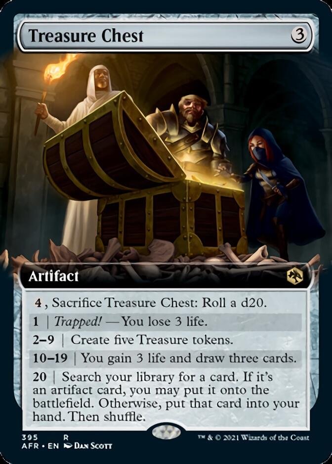 Treasure Chest (Extended Art) [Dungeons & Dragons: Adventures in the Forgotten Realms] MTG Single Magic: The Gathering    | Red Claw Gaming