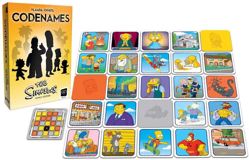 Codenames: The Simpsons Board Games Lion Rampant Imports    | Red Claw Gaming