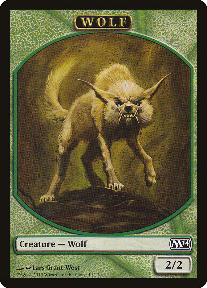 Wolf Token [Magic 2014 Tokens] MTG Single Magic: The Gathering    | Red Claw Gaming