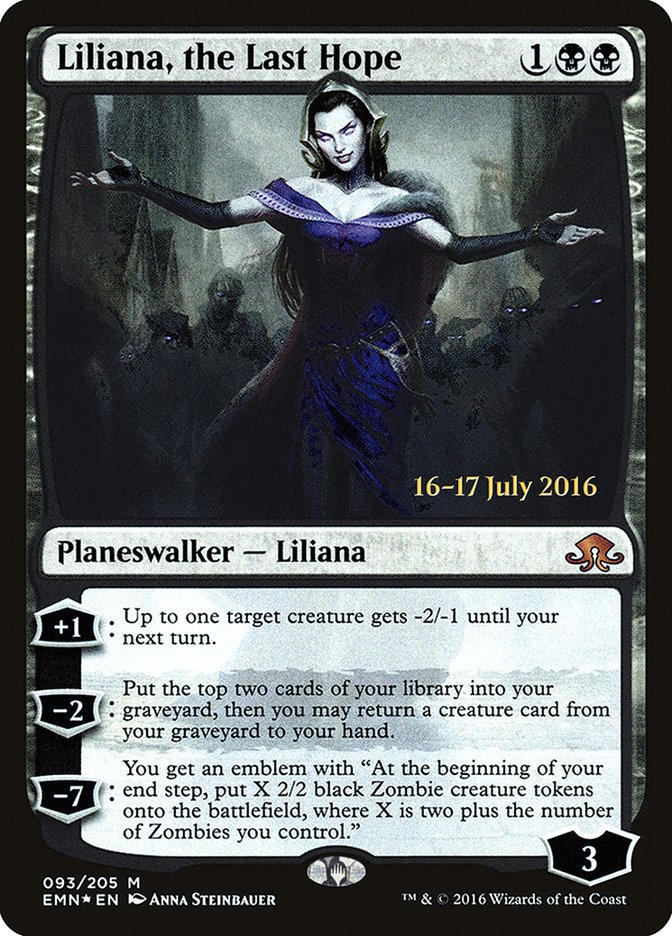 Liliana, the Last Hope [Eldritch Moon Prerelease Promos] MTG Single Magic: The Gathering    | Red Claw Gaming
