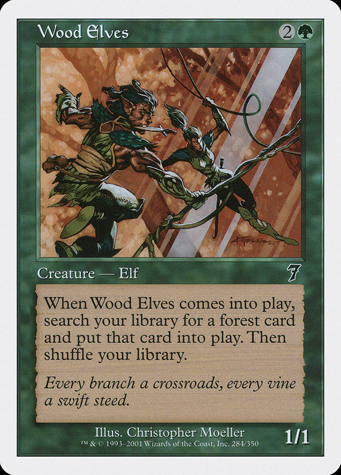 Wood Elves [Seventh Edition] MTG Single Magic: The Gathering    | Red Claw Gaming