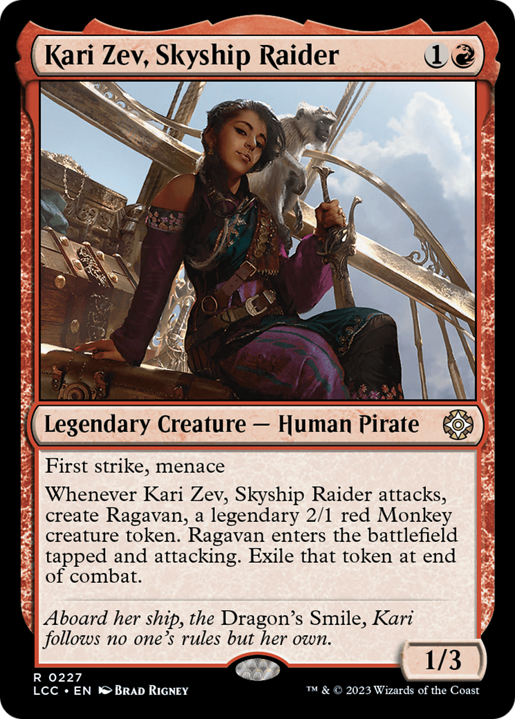 Kari Zev, Skyship Raider [The Lost Caverns of Ixalan Commander] MTG Single Magic: The Gathering    | Red Claw Gaming