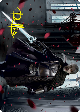 Odric, Blood-Cursed Art Card (Gold-Stamped Signature) [Innistrad: Crimson Vow Art Series] MTG Single Magic: The Gathering    | Red Claw Gaming