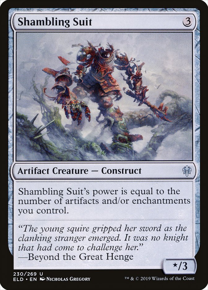 Shambling Suit [Throne of Eldraine] MTG Single Magic: The Gathering    | Red Claw Gaming