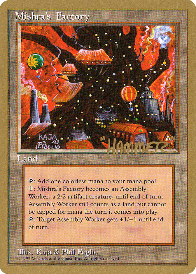 Mishra's Factory (Shawn "Hammer" Regnier) [Pro Tour Collector Set] MTG Single Magic: The Gathering    | Red Claw Gaming
