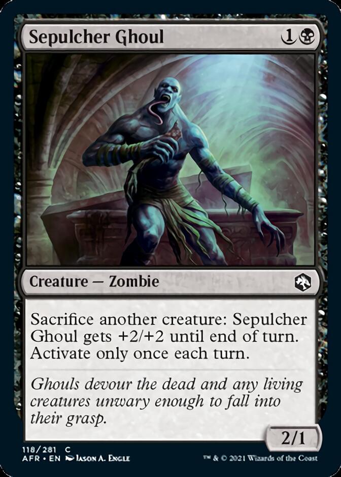 Sepulcher Ghoul [Dungeons & Dragons: Adventures in the Forgotten Realms] MTG Single Magic: The Gathering    | Red Claw Gaming