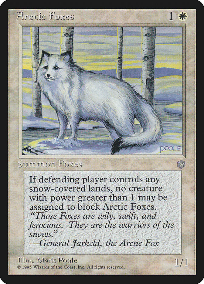 Arctic Foxes [Ice Age] MTG Single Magic: The Gathering    | Red Claw Gaming