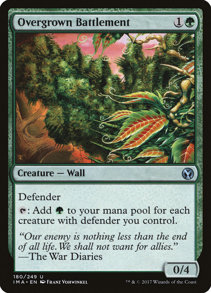 Overgrown Battlement [Iconic Masters] MTG Single Magic: The Gathering    | Red Claw Gaming