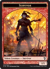 Survivor // Myr (023) Double-Sided Token [Commander 2018 Tokens] MTG Single Magic: The Gathering    | Red Claw Gaming