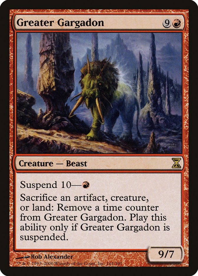 Greater Gargadon [Time Spiral] MTG Single Magic: The Gathering    | Red Claw Gaming