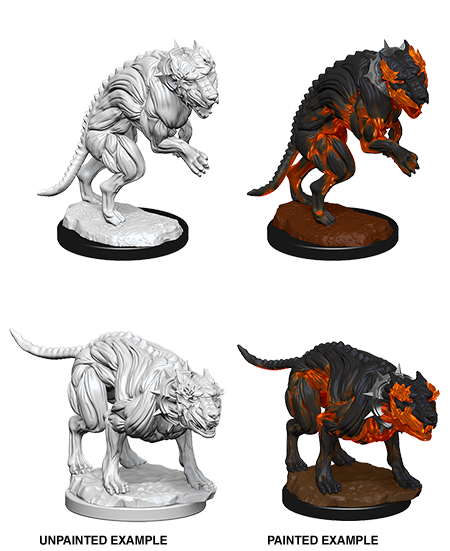 Pathfinder Deep Cuts Unpainted Miniatures: Hell Hounds Minatures Wizkids Games    | Red Claw Gaming