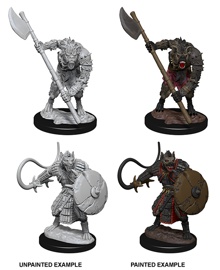 Pathfinder Deep Cuts Unpainted Miniaturess: Gnolls Minatures Wizkids Games    | Red Claw Gaming