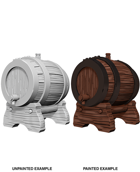 WizKids Deep Cuts Unpainted Miniatures: Keg Barrels Minatures Wizkids Games    | Red Claw Gaming