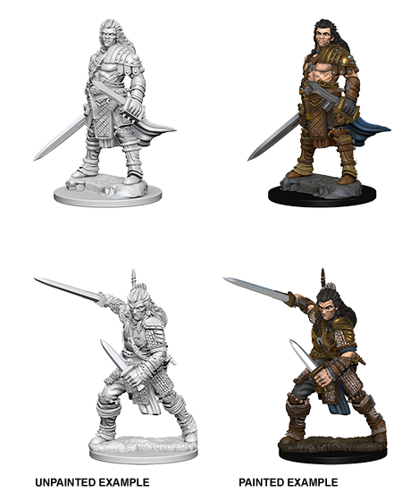 Pathfinder Deep Cuts Unpainted Miniature: Human Male Fighter Minatures Wizkids Games    | Red Claw Gaming