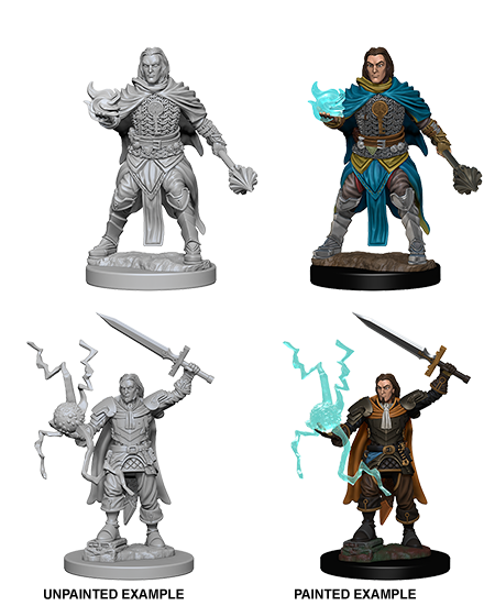 Pathfinder Deep Cuts Unpainted Miniatures: Human Male Cleric Minatures Wizkids Games    | Red Claw Gaming