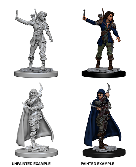 Pathfinder Deep Cuts Unpainted Miniature: Human Female Rogue Minatures Wizkids Games    | Red Claw Gaming