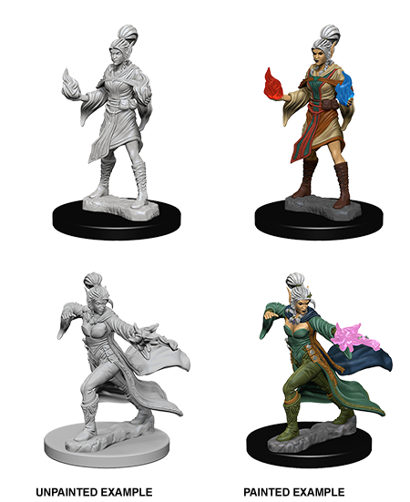 Pathfinder Deep Cuts Unpainted Minis: Elf Female Sorcerer Minatures Wizkids Games    | Red Claw Gaming