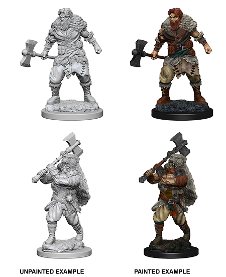 D&D Nolzur's Marvelous Miniatures: Human Barbarian Minatures Wizkids Games    | Red Claw Gaming