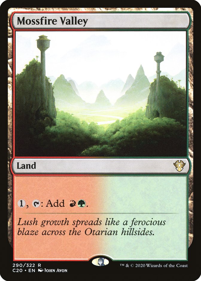 Mossfire Valley [Commander 2020] MTG Single Magic: The Gathering    | Red Claw Gaming