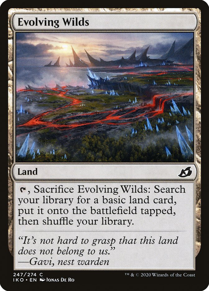 Evolving Wilds [Ikoria: Lair of Behemoths] MTG Single Magic: The Gathering    | Red Claw Gaming