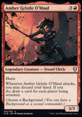 Amber Gristle O'Maul [Commander Legends: Battle for Baldur's Gate] MTG Single Magic: The Gathering    | Red Claw Gaming