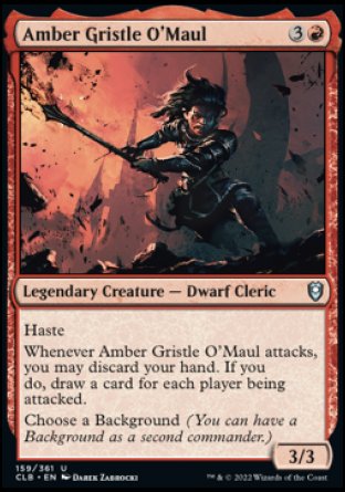 Amber Gristle O'Maul [Commander Legends: Battle for Baldur's Gate] MTG Single Magic: The Gathering    | Red Claw Gaming