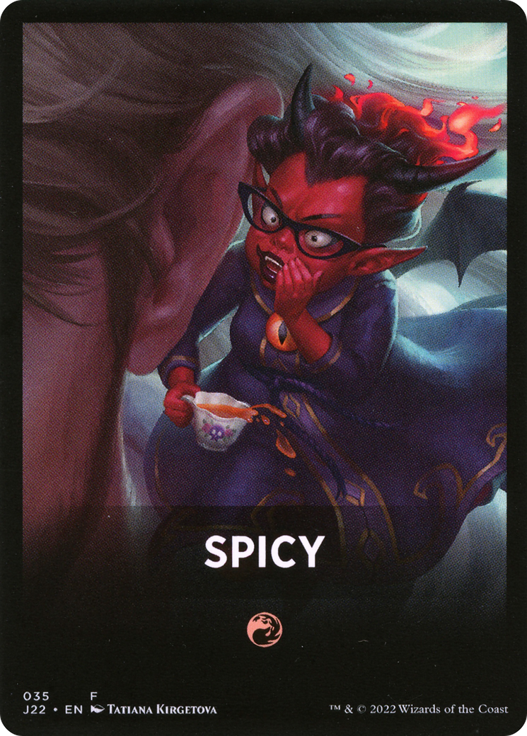Spicy Theme Card [Jumpstart 2022 Front Cards] MTG Single Magic: The Gathering    | Red Claw Gaming