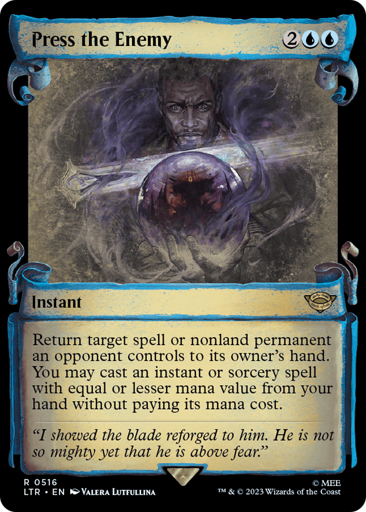 Press the Enemy [The Lord of the Rings: Tales of Middle-Earth Showcase Scrolls] MTG Single Magic: The Gathering    | Red Claw Gaming